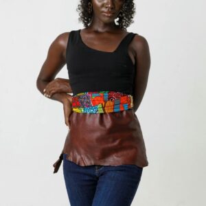 The Chocolate Leather Wrap Belt